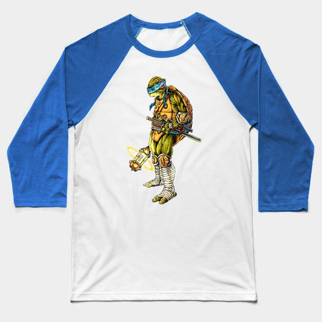 Time Traveling Leo Baseball T-Shirt by Holler.Moon